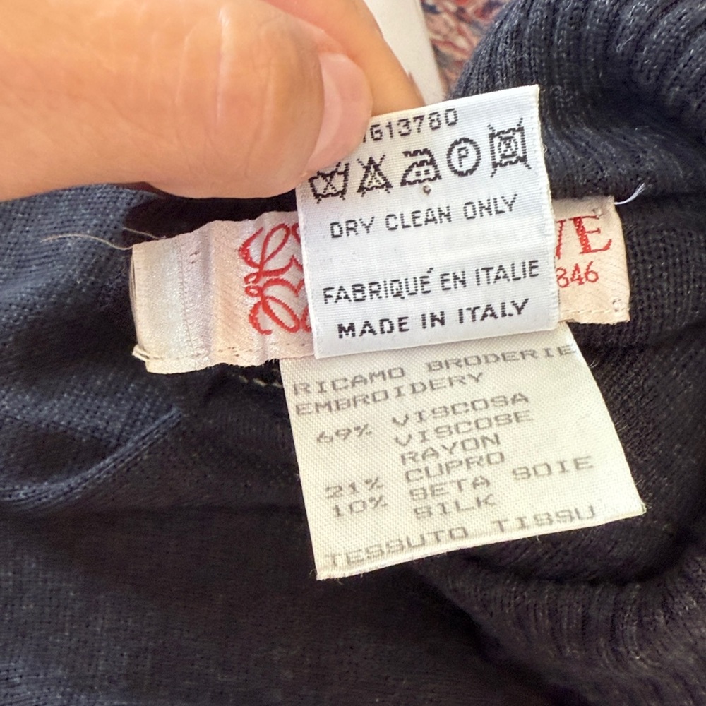 Loewe Black Turtleneck Sweater with Intricate Design - Picture 10 of 11